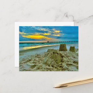 stationary, Sand Castles On The Beach Postcard