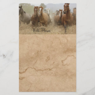 Stationery Beautiful  Running Wild Horses 