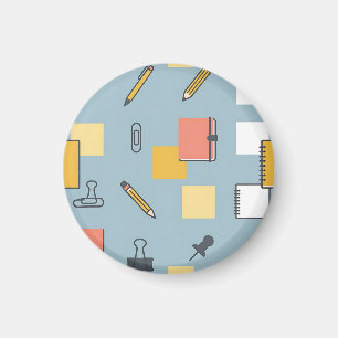 Stationery Chaos Pencils Notebooks Sticky Notes Magnet