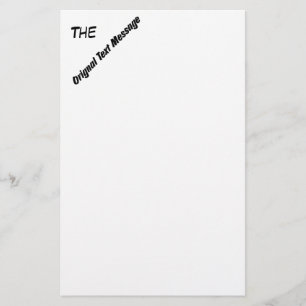 Stationery - Original Text Message (white)