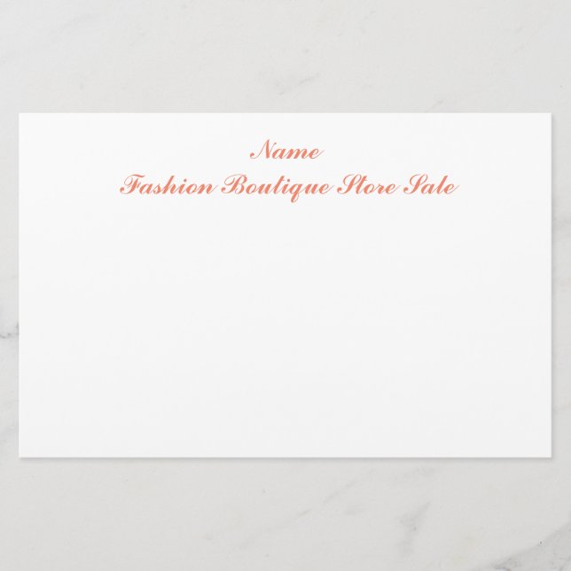 Stationery Paper (Front)