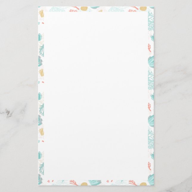 Stationery Paper - Coral (Front)