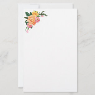 Stationery Paper-Floral