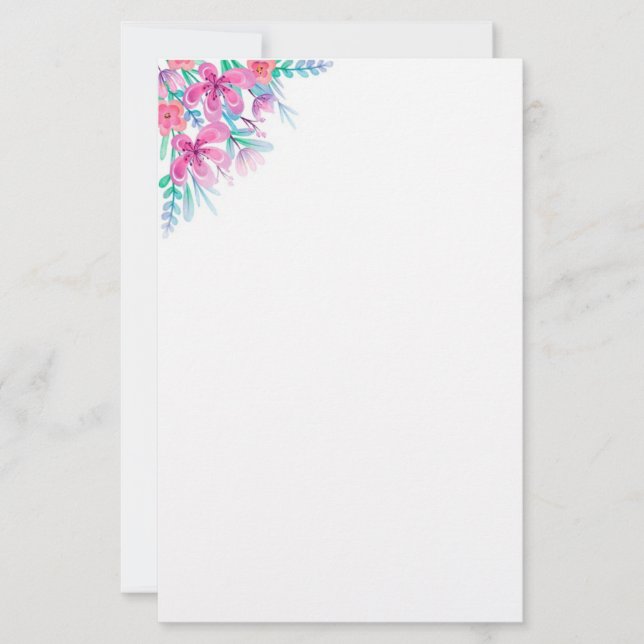 Stationery Paper-Floral (Front)