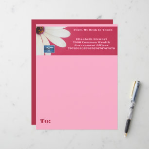 Stationery Paper (Pink Daisy B) RFPMDesigns ©️2024