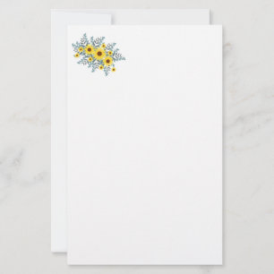 Stationery Paper-Sunflowers
