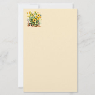 Stationery Paper-Sunflowers