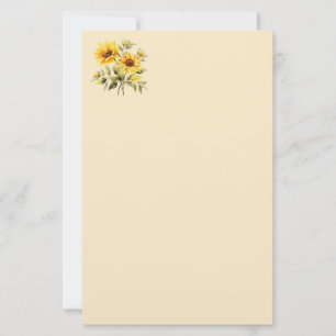 Stationery Paper-Sunflowers
