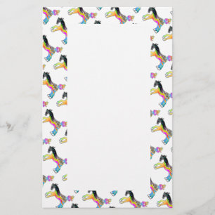 STATIONERY, Pop Art HORSES Stationery
