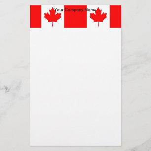 Stationery with Flag of Canada