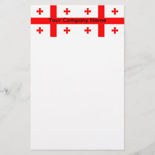 Stationery with Flag of Georgia