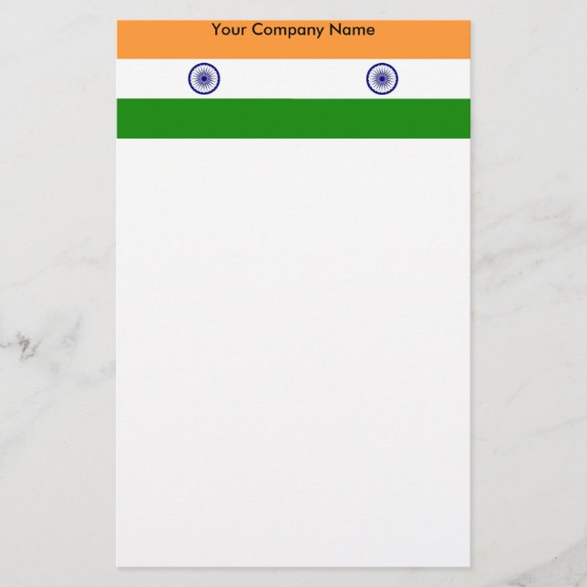 Stationery with Flag of India (Front)