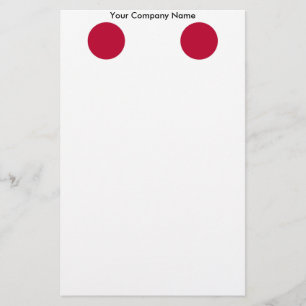 Stationery with Flag of Japan