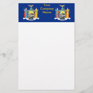 Stationery with Flag of New York
