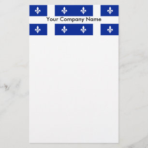 Stationery with Flag of Quebec, Canada