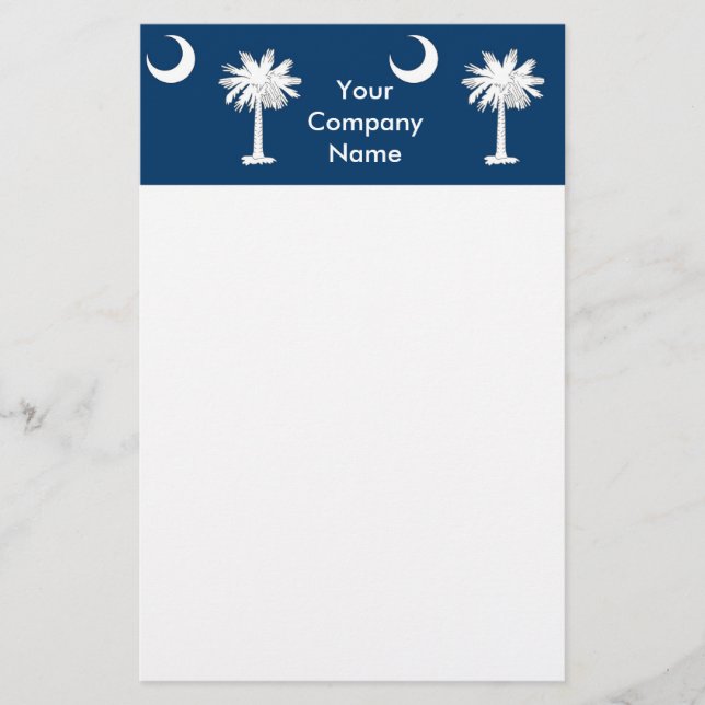 Stationery with Flag of South Carolina (Front)