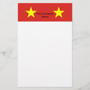 Stationery with Flag of Vietnam