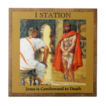 Stations of the Cross #1 of 15 Jesus is Condmned