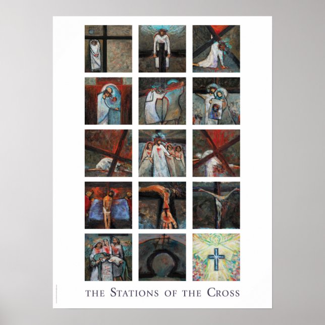 Stations of the Cross Classroom poster (Front)
