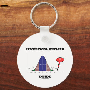 Statistical Outlier Inside You Are There Humor Key Ring