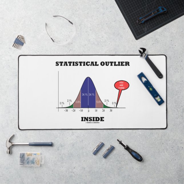 Statistical Outlier Inside You Are There Humour Desk Mat (Workstation)