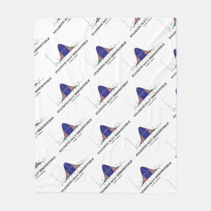 Statistically Irresistible Bell Curve Stats Humour Fleece Blanket