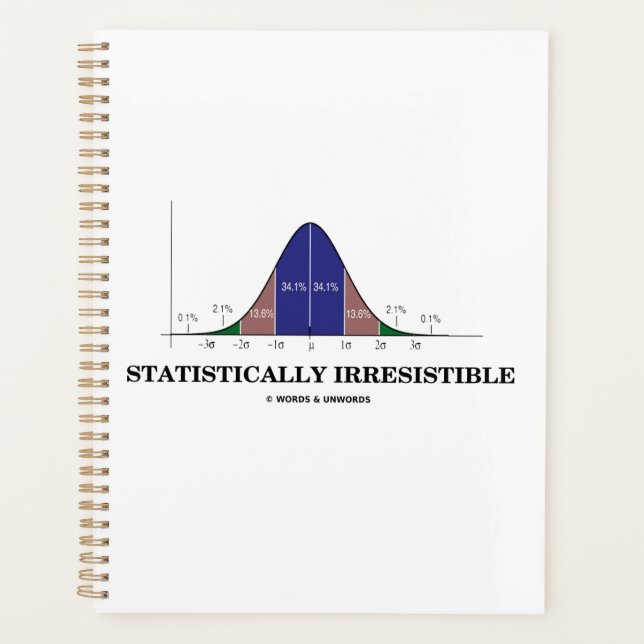 Statistically Irresistible Stats Geek Humour Planner (Front)