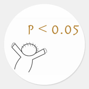 Statistically significant p-value sticker