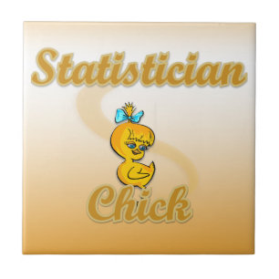 Statistician Chick Ceramic Tile