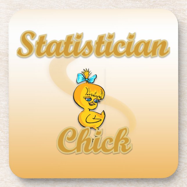 Statistician Chick Coaster (Front)