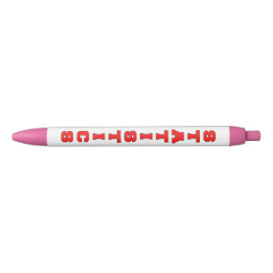 Statistics Black Ink Pen