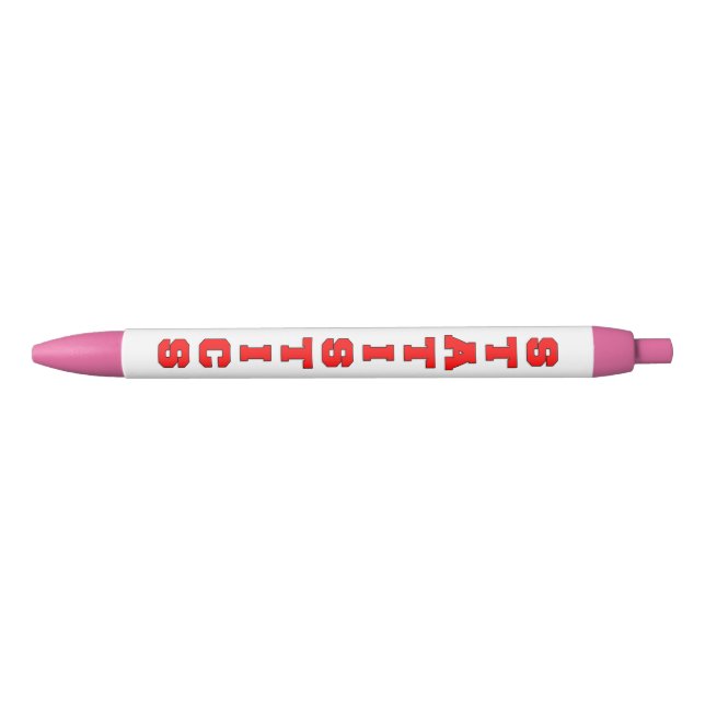 Statistics Black Ink Pen (Front)