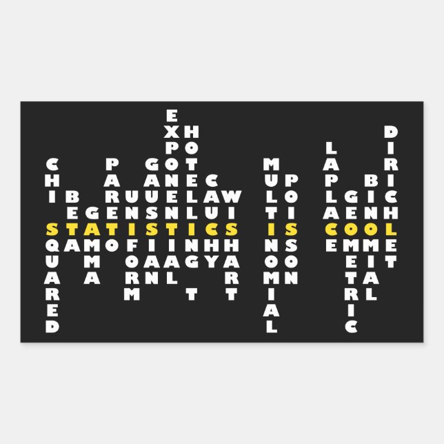Statistics is Cool Sticker (Front)