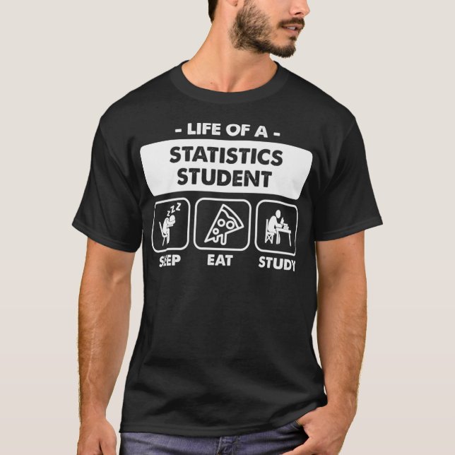 Statistics Major Student Gift Premium  T-Shirt (Front)