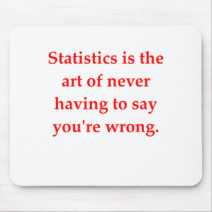 statistics mouse pad
