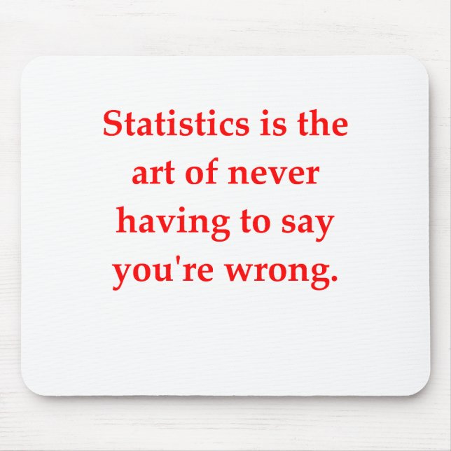 statistics mouse pad (Front)