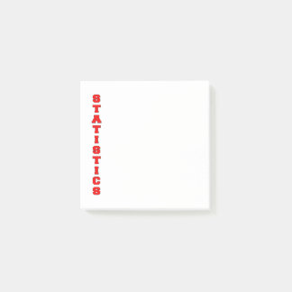 Statistics Post-it Notes