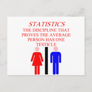 STATISTICS POSTCARD