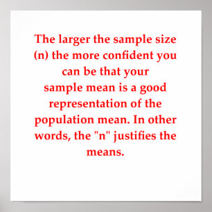 statistics poster