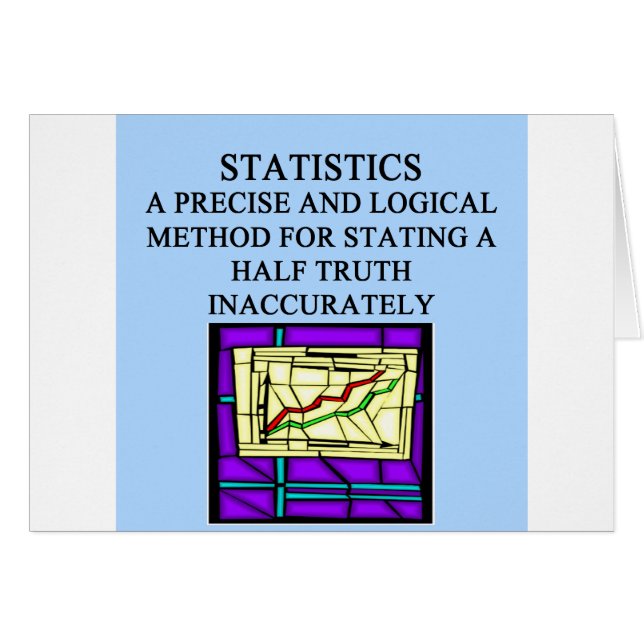 STATISTICS statistician humour (Front Horizontal)
