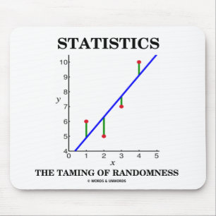 Statistics The Taming Of Randomness (Stats Humour) Mouse Pad