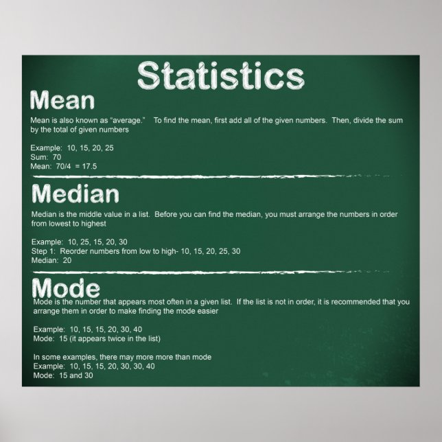 Statistics *UPDATED* Poster (Front)