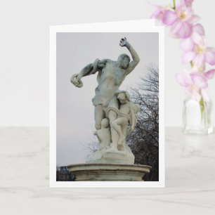 Statue At Avenue Des Champs-Élysées, Paris, France Card