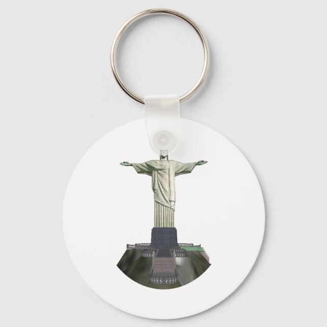 Statue: Christ the Redeemer: 3D Model: Key Ring (Front)