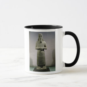 Statue dedicated to the god Haddad-Yishi (basalt) Mug