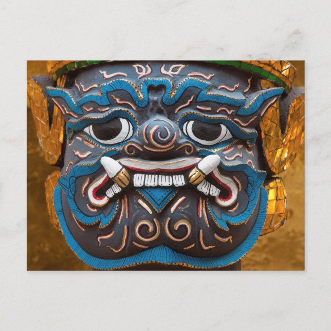 Statue Face at the Grand Palace Postcard (Front)