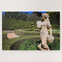 Statue in a Spring Garden