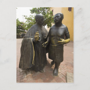 Statue in Cartagena Postcard