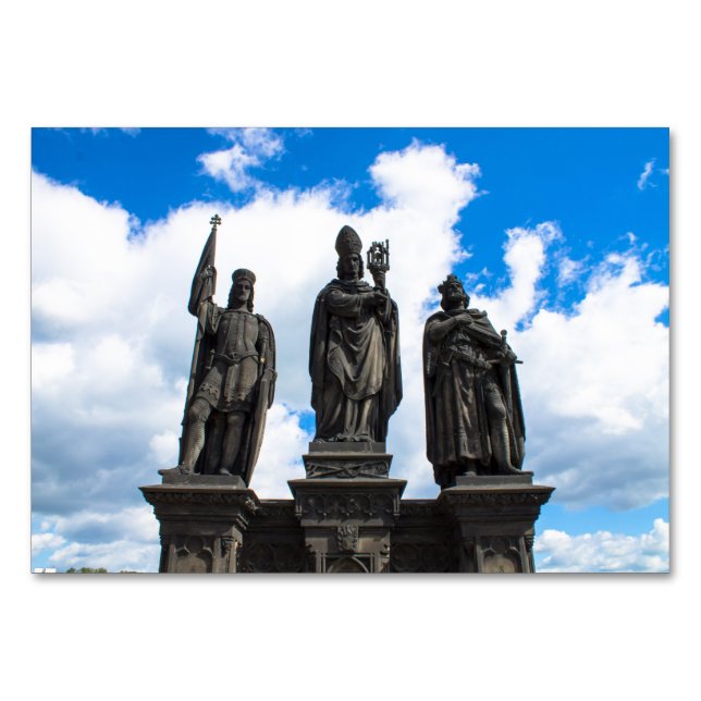 Statue in Charles Bridge Table Number (Front)