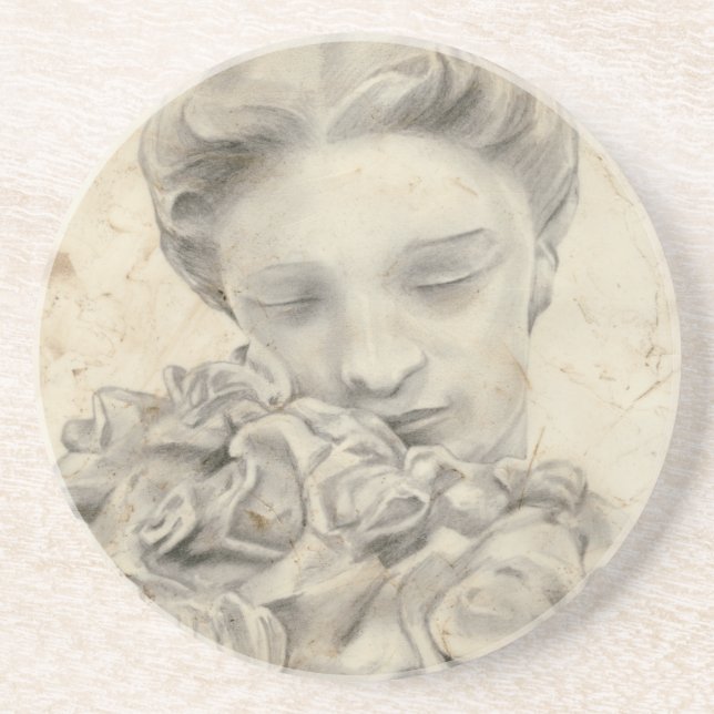 Statue in the Garden I Coaster (Front)